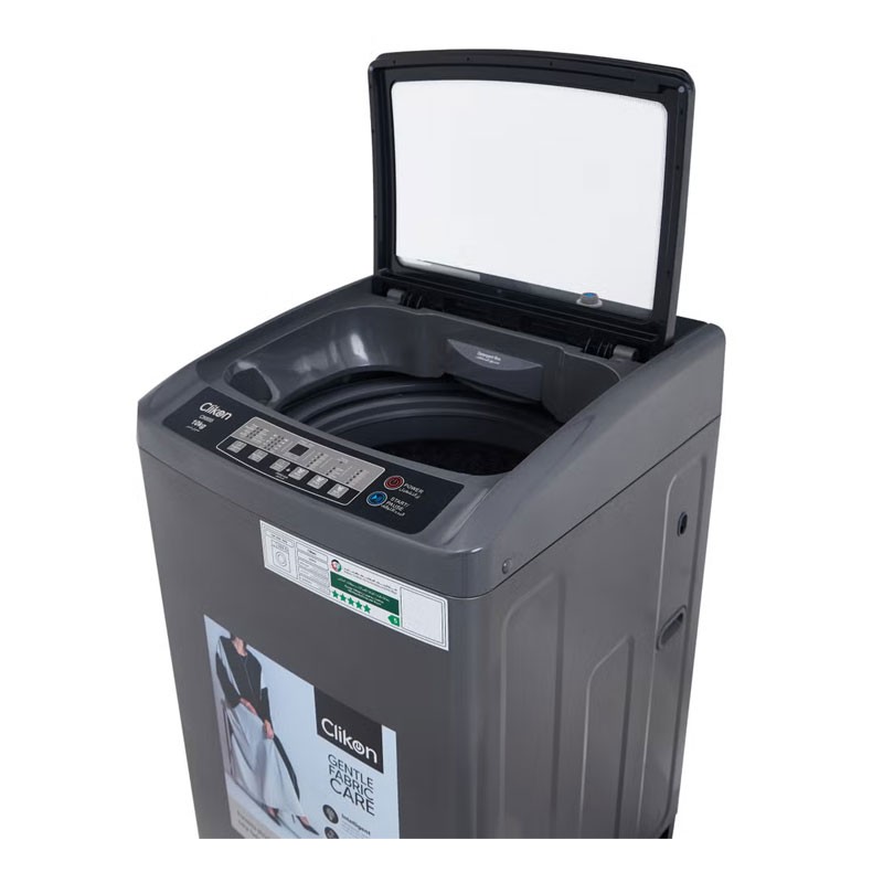 Clikon, Multi Programs With 670 RPM, 5 Star Energy Saving, 10Kg Capacity, Digital LCD Display, Child Lock, 830W, Fully Automatic Washing Machine, CK655-35199
