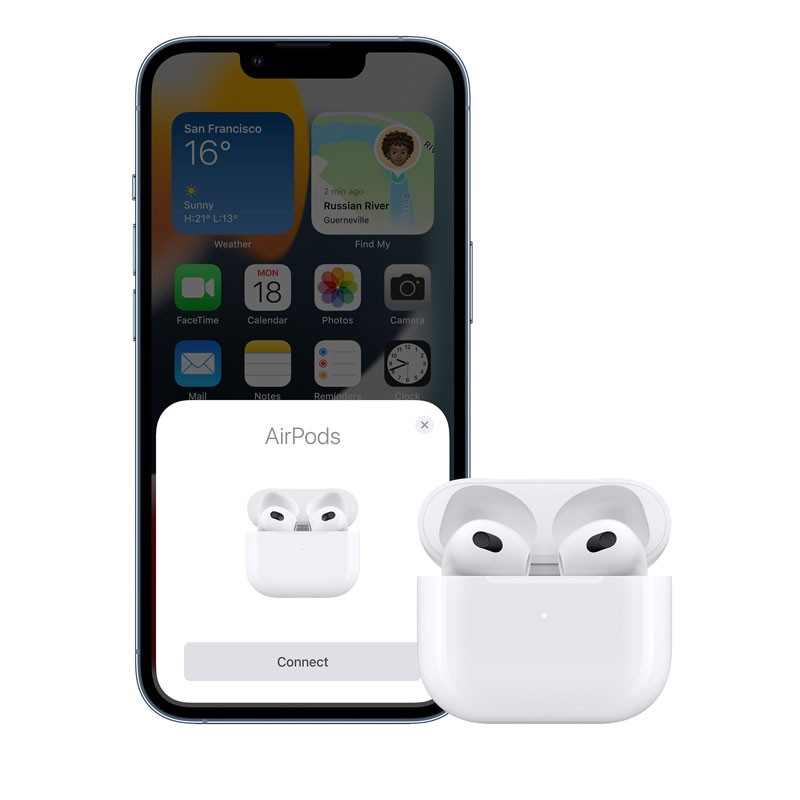 Apple AirPods 3rd Generation, Wireless Earbuds With MagSafe Charging Case, Spatial Audio, Sweat And Water Resistant, Up to 30 Hours of Battery Life. Bluetooth Headphone-15446