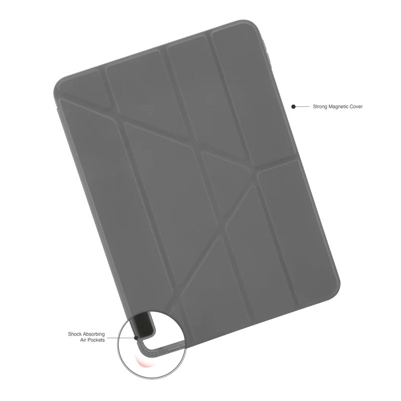 Pipetto Origami No1 Original Case For Apple iPad Pro 13 2024, Grey, P052-50-AG-34712