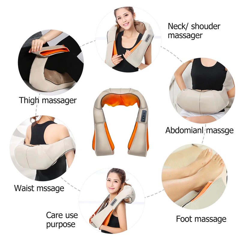 Neck Kneading Shiatsu Back Shoulder Massager-1047