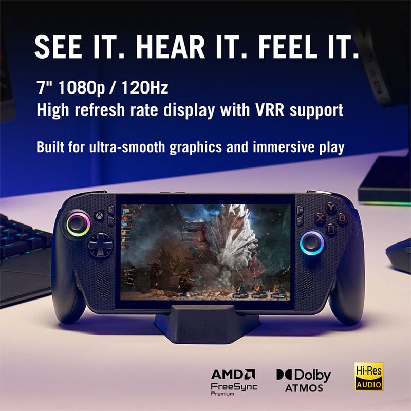 ASUS ROG Ally X Handheld Gaming PC 1TB SSD, 24GB RAM, 7inch FHD 120Hz, Windows 11 Home-35687