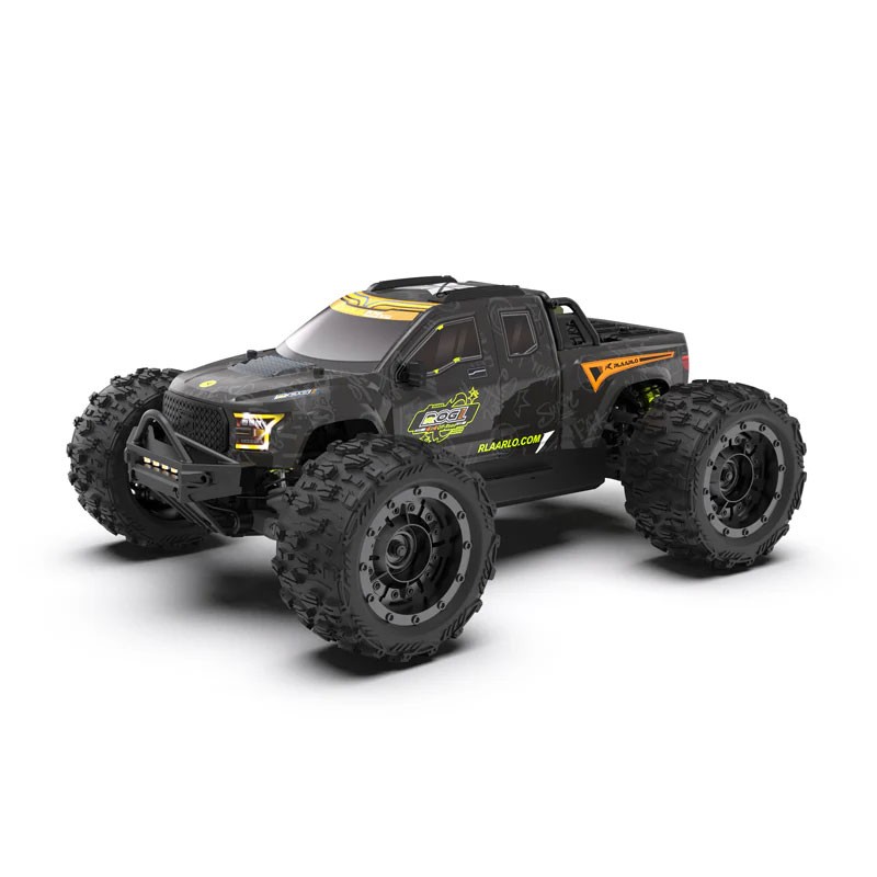 Rlaarlo RC Cars 1/14 Brushless RC Car For Adults Fast 70-100mph RC Trucks 4wd Offroad Waterproof Hobby RC Truck All Terrain High Speed Remote Control Car Monster Truck, Black-33614