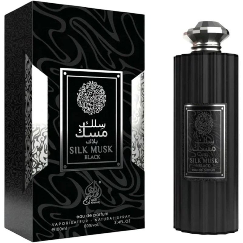Wadi Al Khaleej Silk Musk Black, Musky Amber, Unisex Eau De Parfum, 100ml-37187