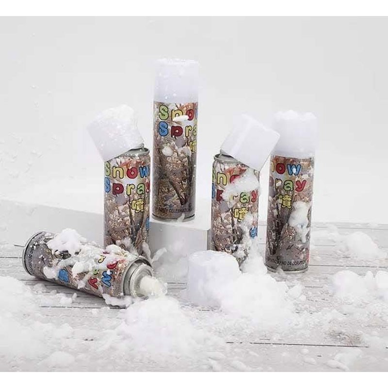 White Snow Decorative Party Spray Realistic Vanishing Snow Effect, Pack of 24 Pcs-36361