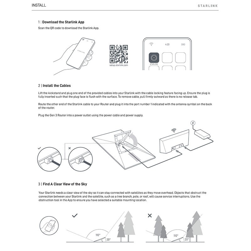 Starlink V4 Kit High-Speed Satellite Internet for Home or Remote Use-36171