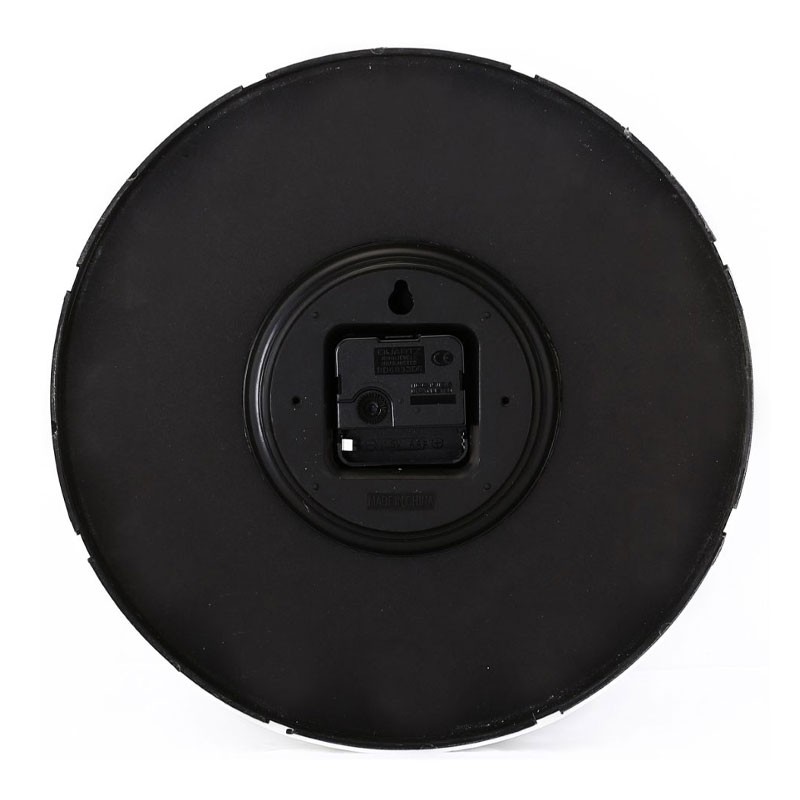 Geepas, Silent Non Ticking, Arabic Numeral Clock, Round Decorative Wall Clock, 3D Silver Dial Wall Clock, GWC26012-31163