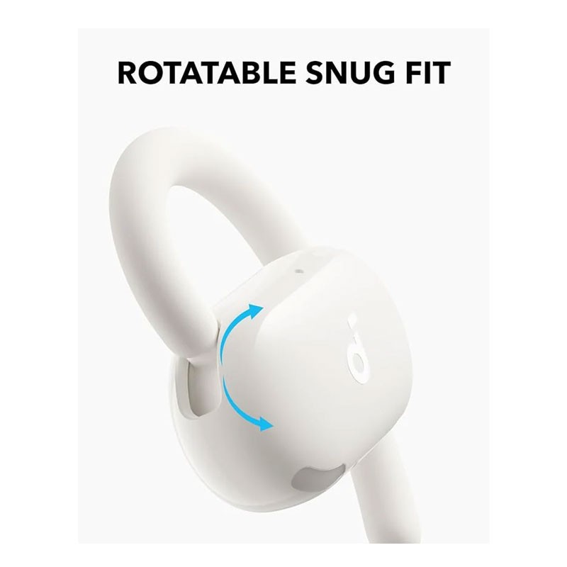Anker Soundcore V20i, Adjustable Ear Hooks, Ultra Comfort, Snug Fit, Powerful Sound, Clear Calls, IP55, LED Lights, 36H Playtime, Multipoint Connection, Wireless Bluetooth Earbuds, White, A3876H21-29163