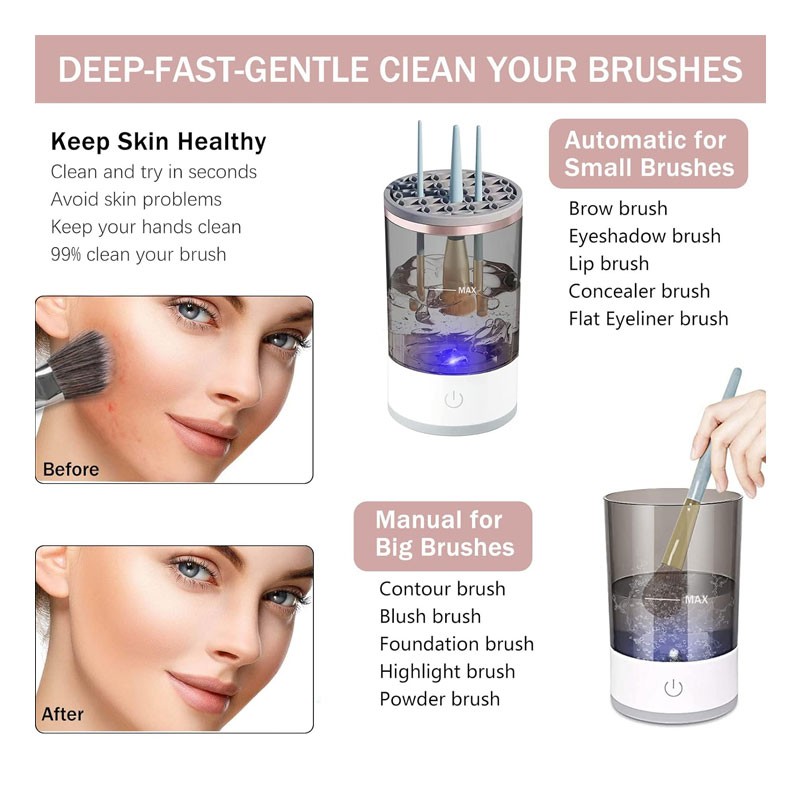 Automatic Electric Portable Makeup Brush Cleaner Machine-11486
