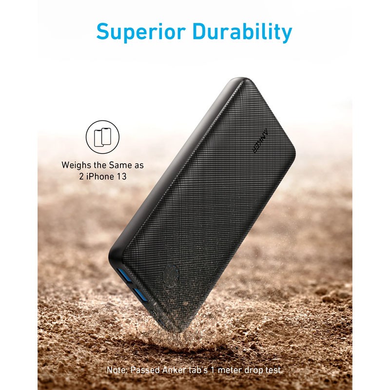 Anker 325, PowerCore 20K, 20000mAh Battery, PowerIQ Technology, Power Bank, Black, A1268H12-20837