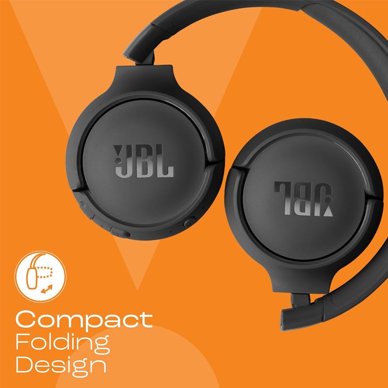 JBL Tune 520BT, Pure Bass Sound And Mic, Upto 57 Hrs Playtime, Customizable Bass With App, Wireless On Ear Bluetooth Headphones-11381