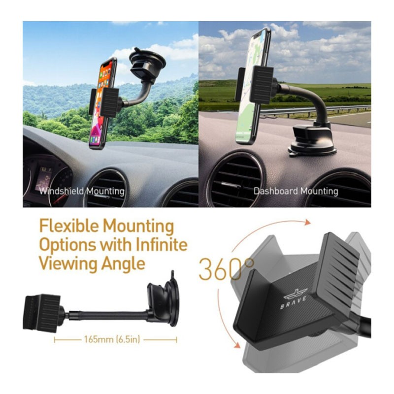 Brave Windshield Mobile Car Holder, BHL-716-28617