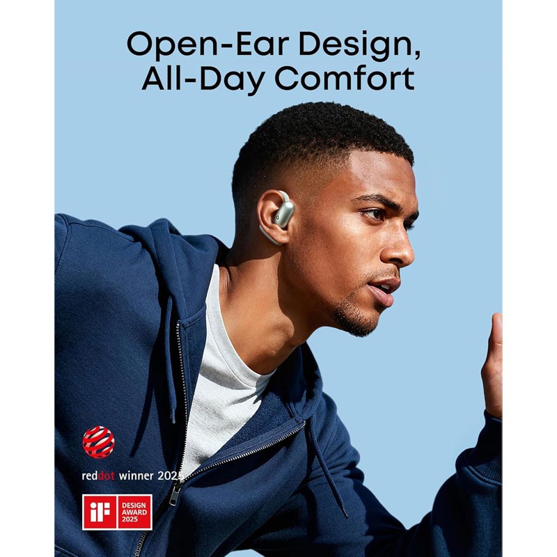 Anker Soundcore AeroFit 2 Open-Ear, Bluetooth 5.4, 42H Playtime Wireless Earbuds, Green, A3874H21-36494