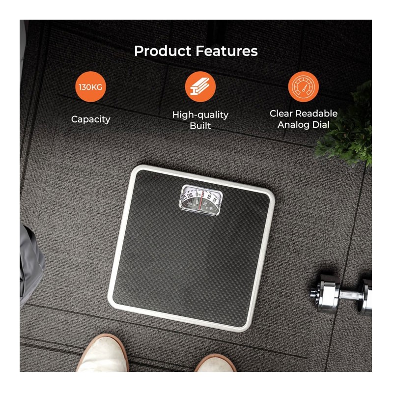 Geepas, Bodyweight machine, Weighing Scale, Analogue Manual Mechanical Weighing Machine, GBS4169-28815