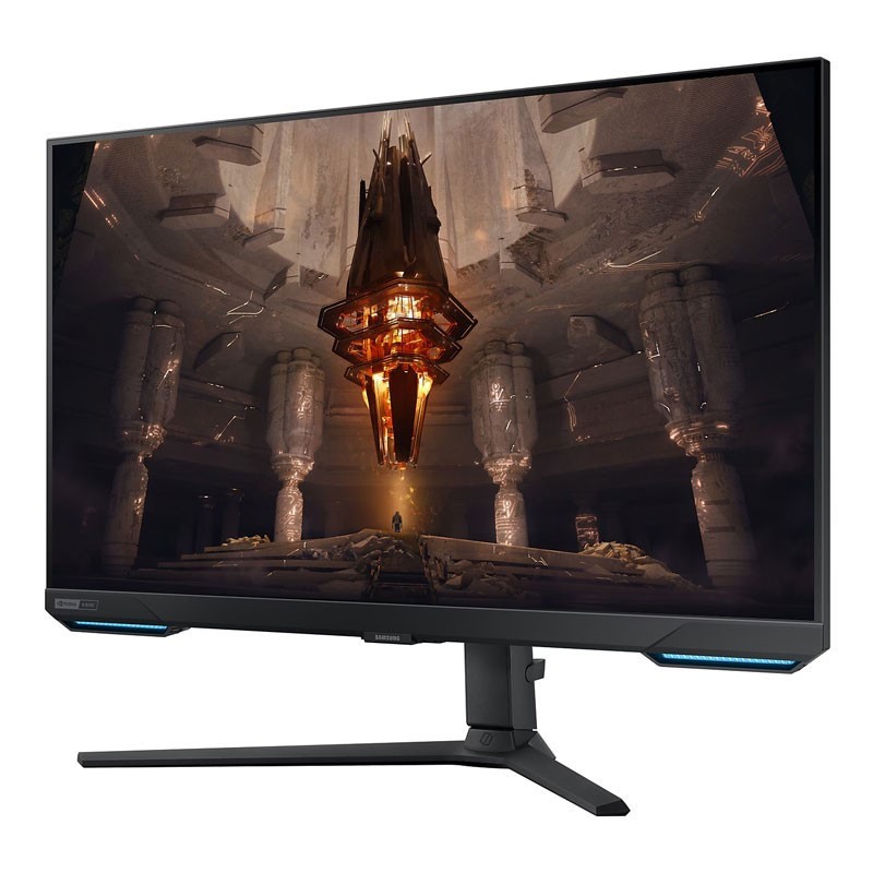 Samsung Odyssey G7, 28 Inch 144hz Refresh Rate UHD IPS Display, HDR10 Plus, Flicker Free, Game Mode, Wireless Display, Speaker With Adaptive Sound, Flat Gaming Monitor With FreeSync Premium Pro, LS28BG702EMXUE -32674