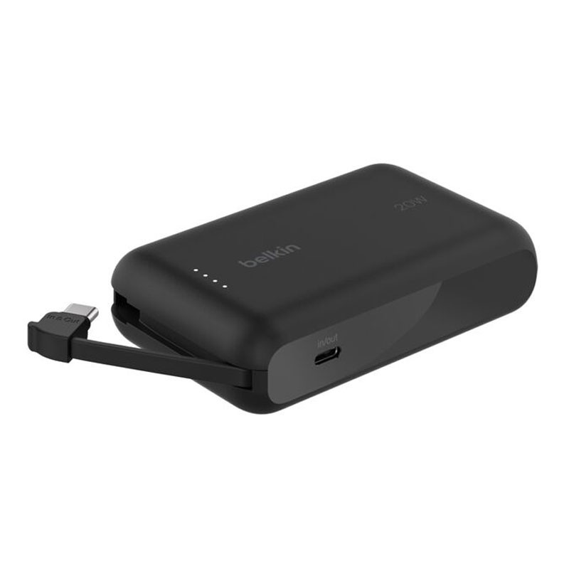 Belkin Boost Charge 10000mAh 20W Fast Charging Power Bank With Integrated Cable-35041