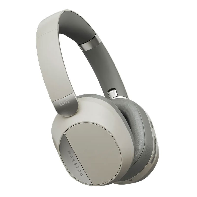 Goui Maestro Elite, Ultra Soft Ear Cushions, Elegant Shape, Better Audio Clarity,  Wireless Bluetooth Headset, Cream-29868