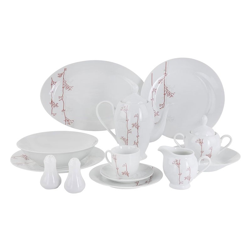 Royalford 49Pc Supremo Porcelain Dinner Set -11031