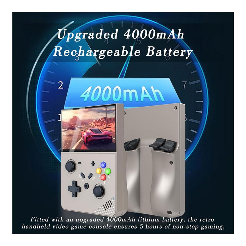 Retro Handheld Game Console 4.3 Inch IPS Screen Linux OS Built in 64G TF Retro Video Games Consoles Portable Pocket Video Player With 5500 Plus Games-35292