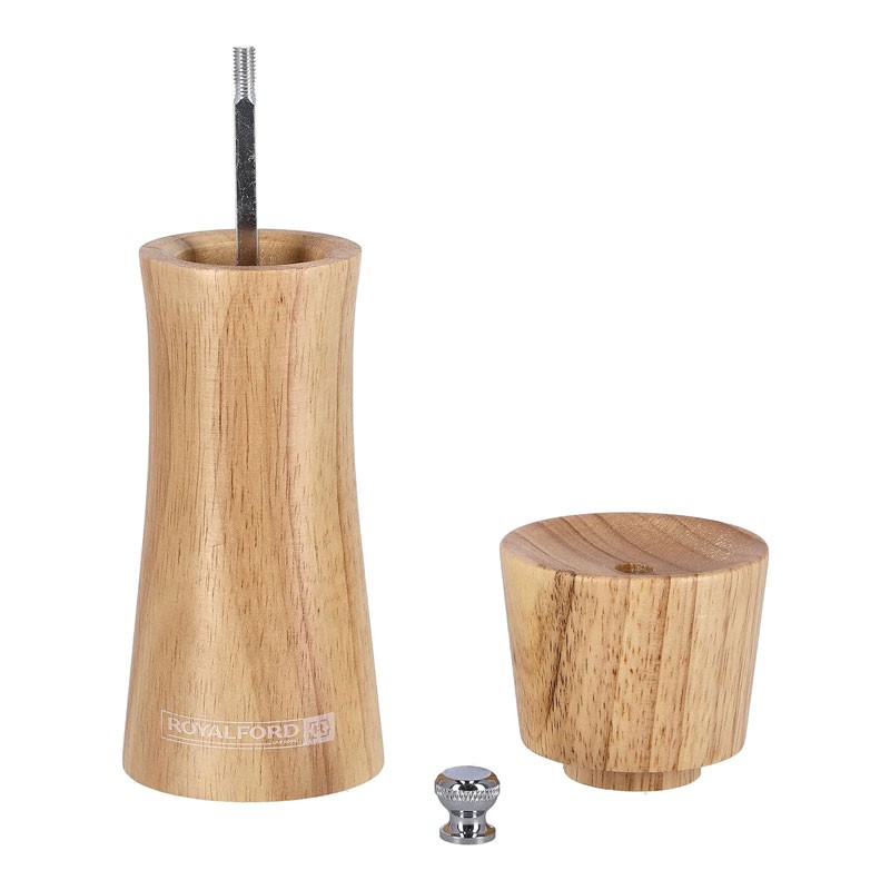 Royalford 6 Inch Wooden Pepper Mill With Grinder -10991
