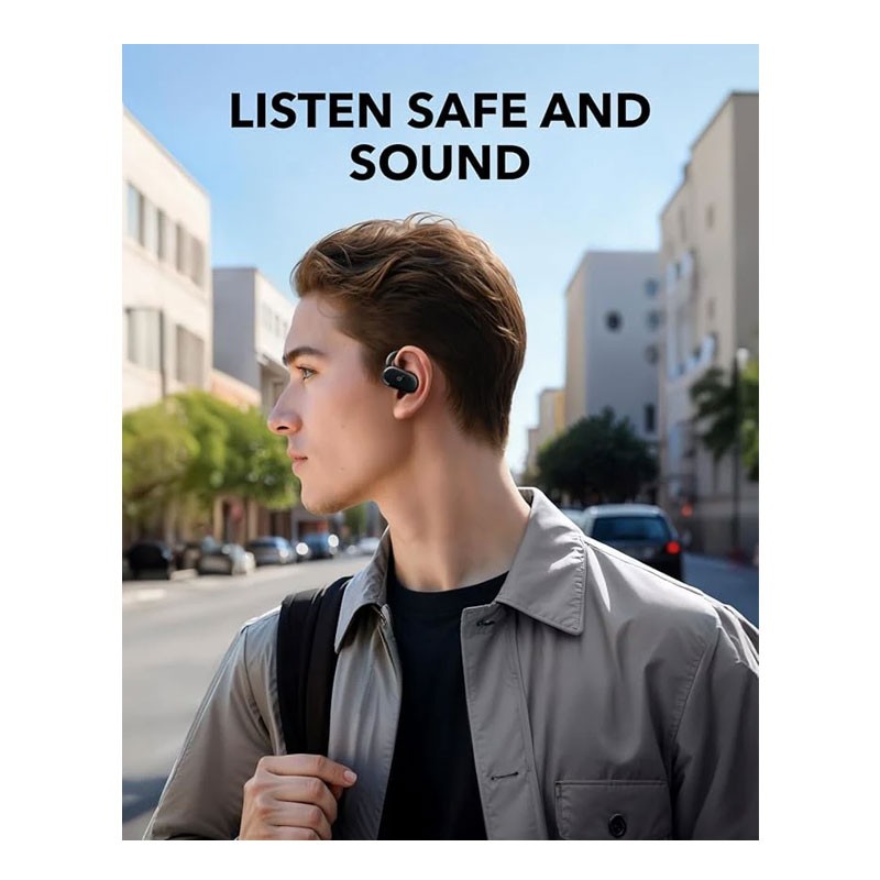 Anker Soundcore V20i, Adjustable Ear Hooks, Ultra Comfort, Snug Fit, Powerful Sound, Clear Calls, IP55, LED Lights, 36H Playtime, Multipoint Connection, Wireless Bluetooth Earbuds, Black, A3876H11-29142