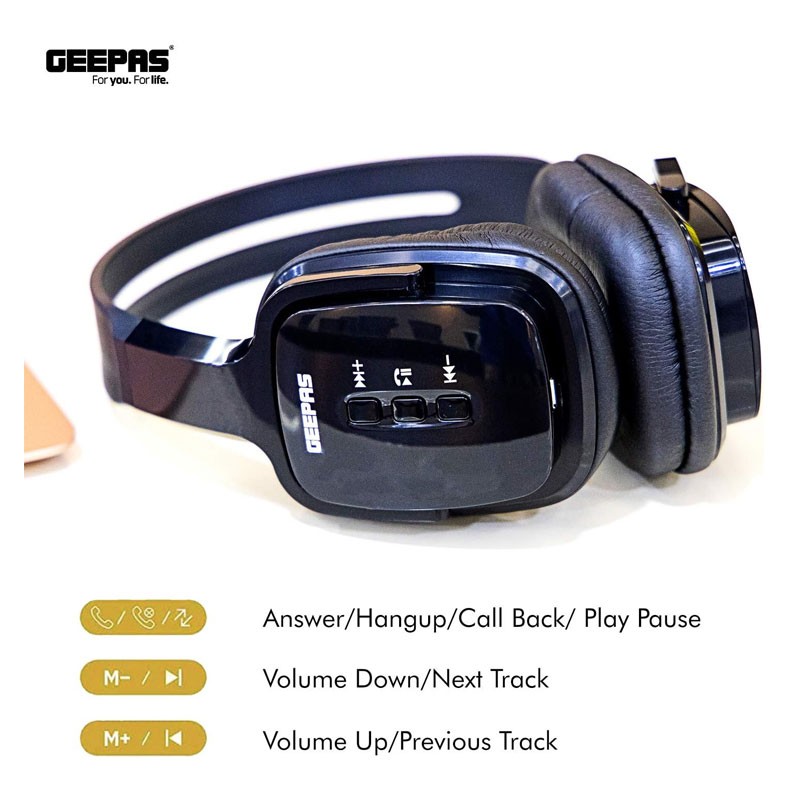 Geepas Bluetooth Headphone With Mic, GHP4702 -15015