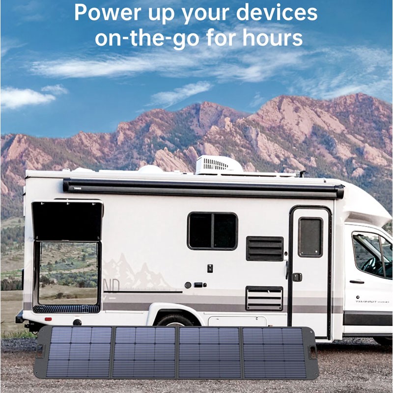 Choetech 120W foldable solar panel charger portable for outdoor and camping use-36603