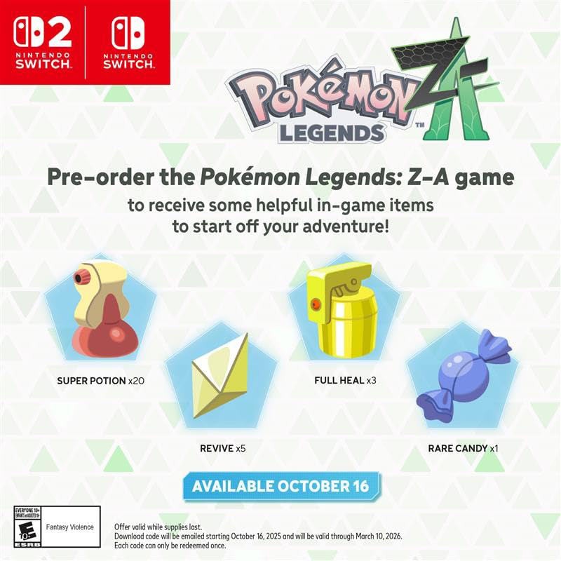 Pokemon Legends ZA Game for Nintendo Switch-35586