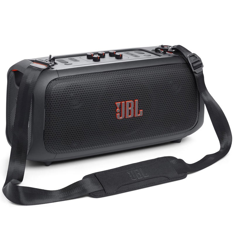JBL PartyBox On-The-Go 2 Portable Party Speaker, 100W RMS, Bluetooth 4.2, Built-in Light Show, Wireless Party Link, IPX4 Splash-Proof, Black-36141