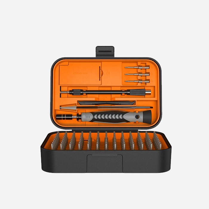 Precision Screwdriver Set, 130 in 1 with 120 bits Repair Tool Kit, Magnetic Screwdriver Set with mini built-in box for Electronics iPhone Jewelers Game Console Passion Orange-213