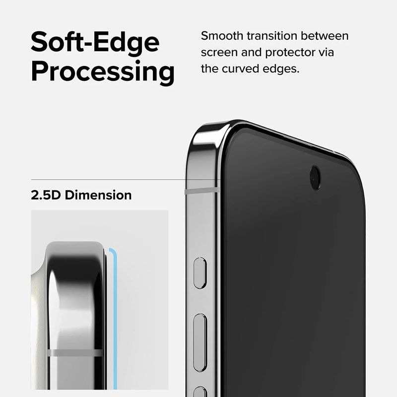 Anker iPhone 15 Pro Max Anti Fingerprint Privacy Tempered Glass Screen Protector-11911