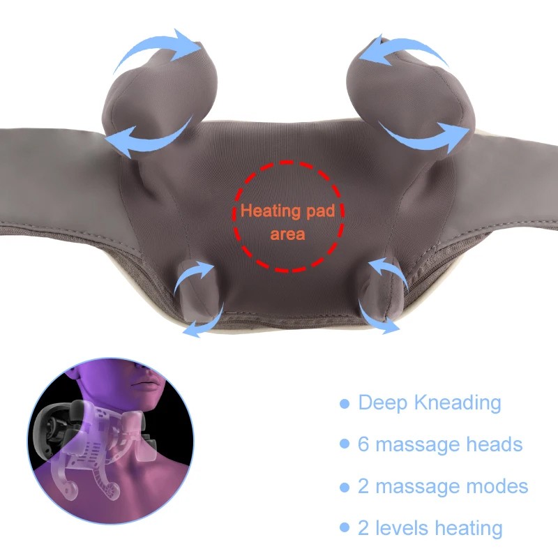 Portable Wireless Electric Shoulder and Neck Massager-367