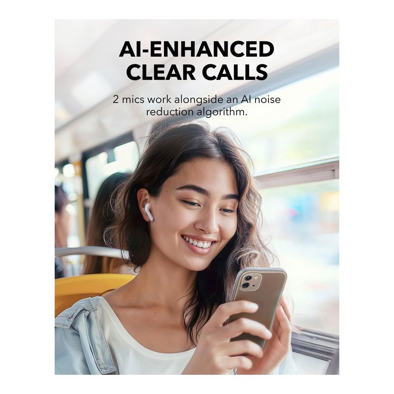 Anker Soundcore K20i, 36H Playtime, Fast Charge, Clear Sound, Comfortable Fit, ENC 2 Mic Clear Calls, Custom EQ, IPX5, App Control, Wireless Bluetooth In Ear Earbuds, A3994H21-29064