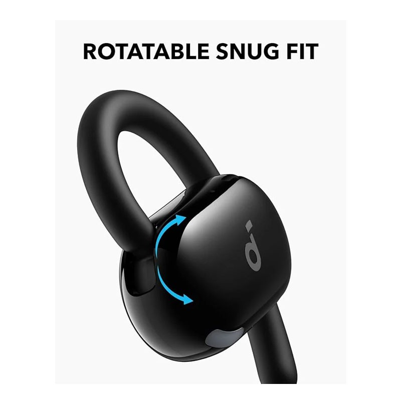 Anker Soundcore V20i, Adjustable Ear Hooks, Ultra Comfort, Snug Fit, Powerful Sound, Clear Calls, IP55, LED Lights, 36H Playtime, Multipoint Connection, Wireless Bluetooth Earbuds, Black, A3876H11-29140