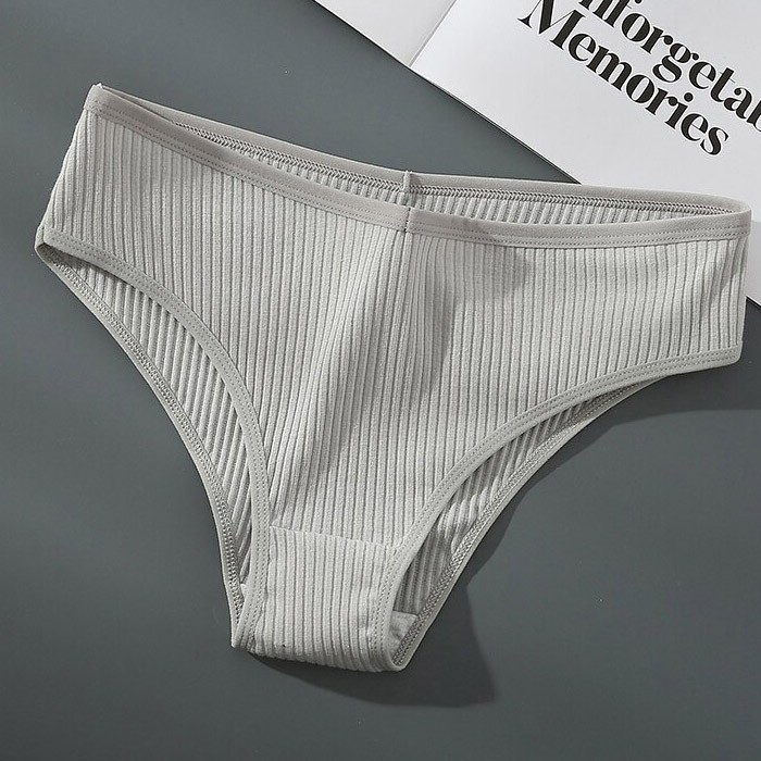 Summer Solid Color Cotton Panties Female Underpants Sexy Panties for Women Briefs Underwear Plus Size Pantys Lingerie 4PCS Set - A5985-79