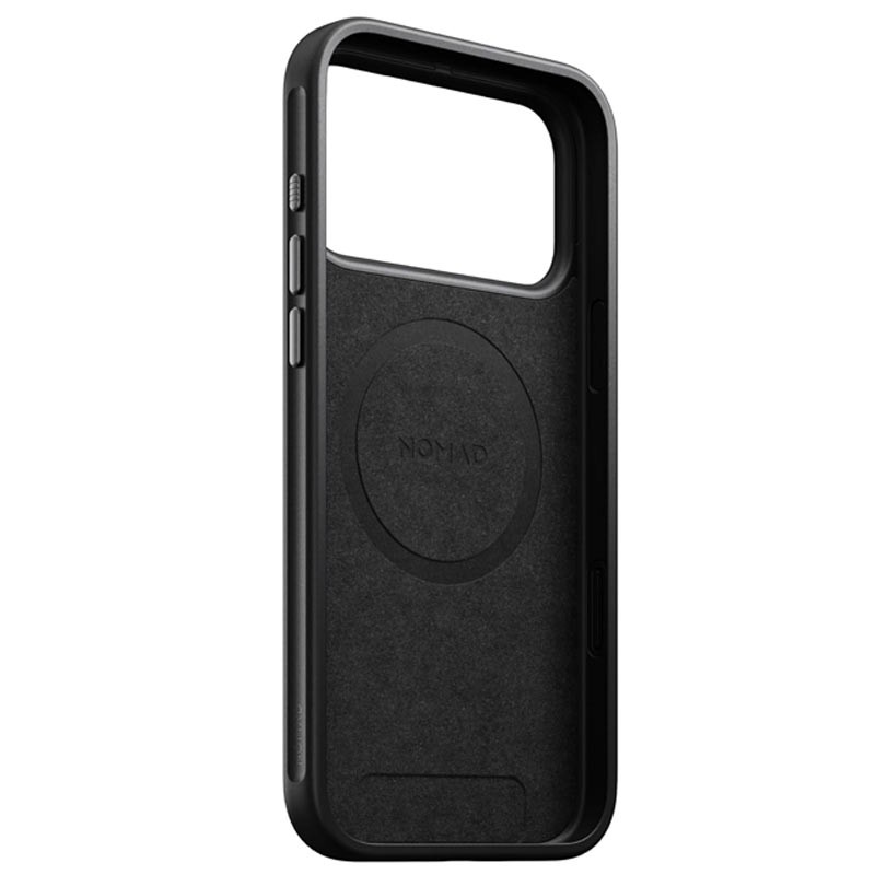 Nomad Magnetic Leather Back for Apple iPhone 17 Pro Max, Horween Leather, Black-36154