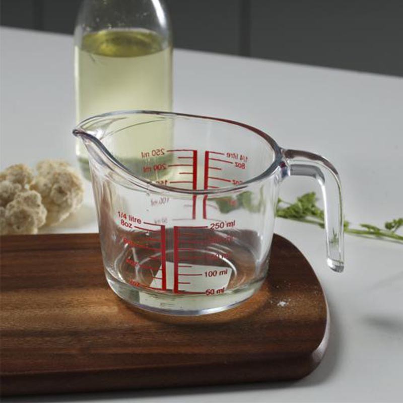 Royalford 250ML BRS Glass measuring Cup 1X48-689