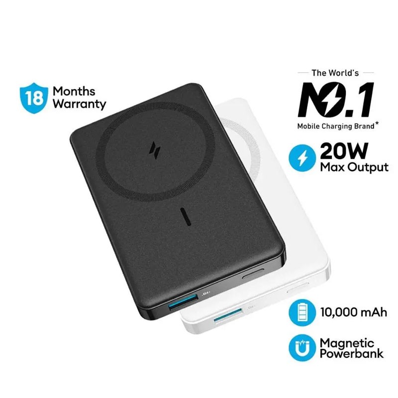 Anker 334 MagGo 10000mAh MagSafe Battery, Portable Power Bank, A1642H11-19866