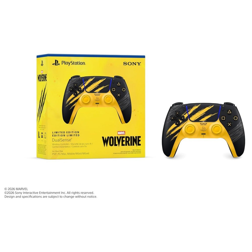 Sony PlayStation Marvels Wolverine Limited Edition DualSense Wireless Gaming Controller For PS5-38338