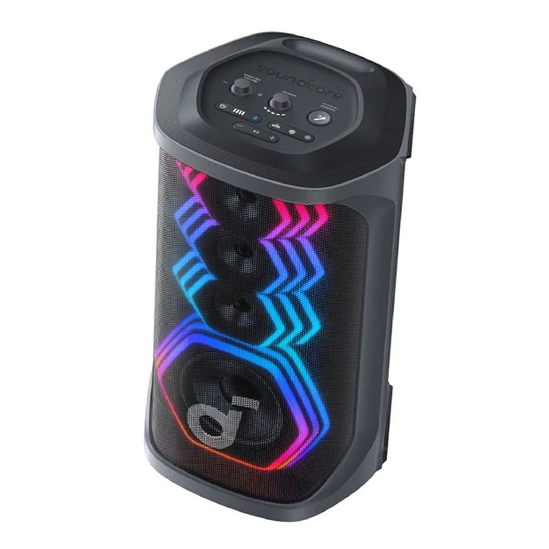 Anker Soundcore Rave 3, 160W, With 2 Microphones, 6.35mm Port, Battery Life Up To 12 Hours, Beat Synced HexaGlow Light Show, Portable Bluetooth Party Speaker, A31A3011-29184