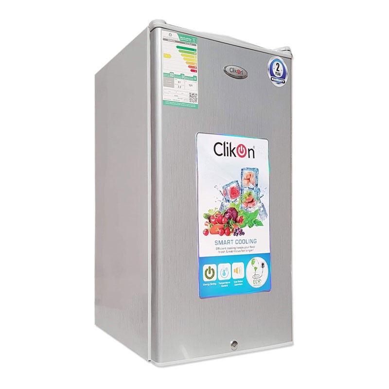 Clikon 91 Liter Refrigerator, Adjustable Trays, Child Lock System, Moving Wheel, Adjustable Feet, Single Door Fridge, CK6003-35210