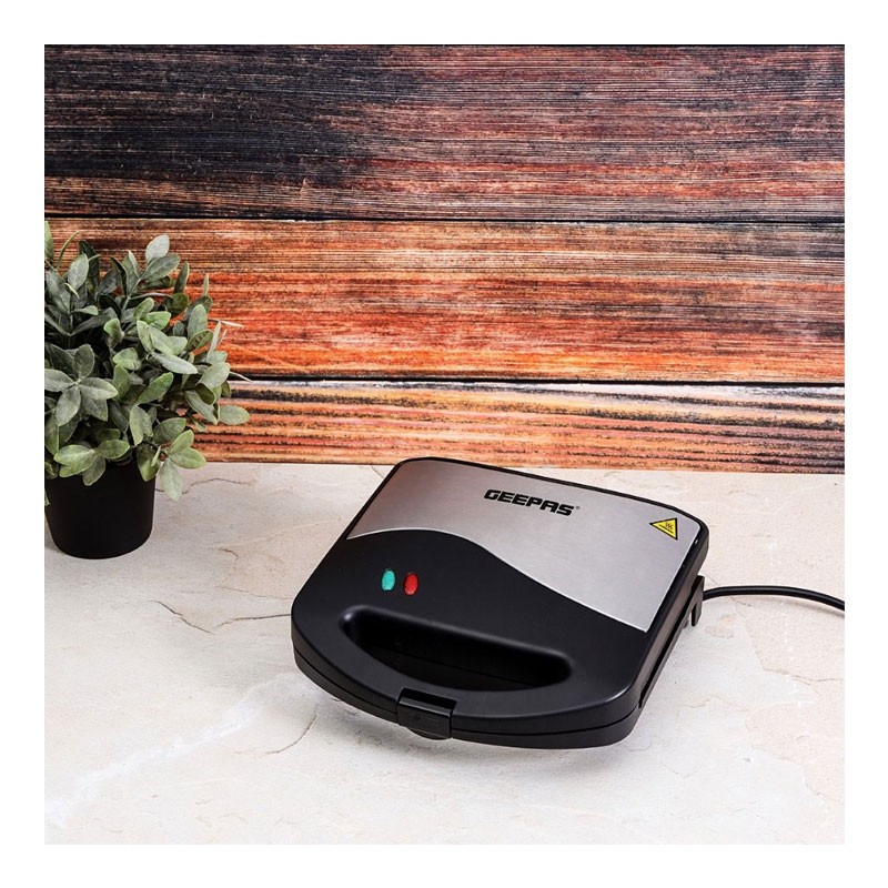 Geepas, Non Stick, Skid Resistant Feet, Power On Lights, 8 Pcs Donut Maker, GDM36532-29497