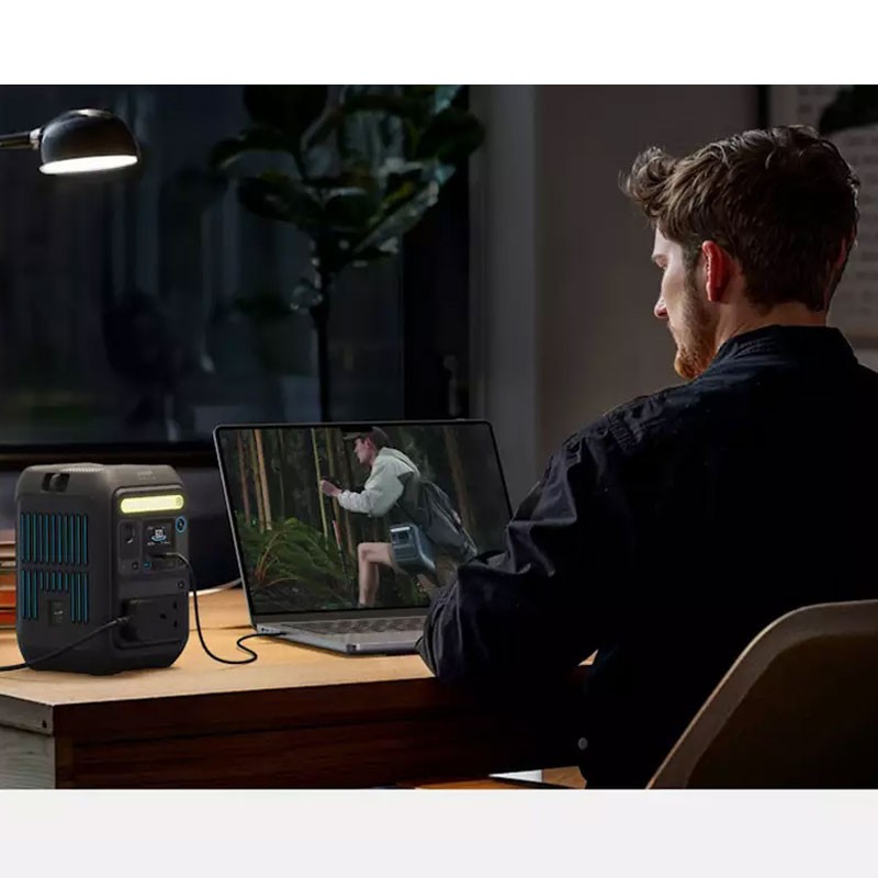 Anker SOLIX C300X Portable Power Station, 288Wh LiFePO4 Battery, 600W SurgePad, A1723211-36478