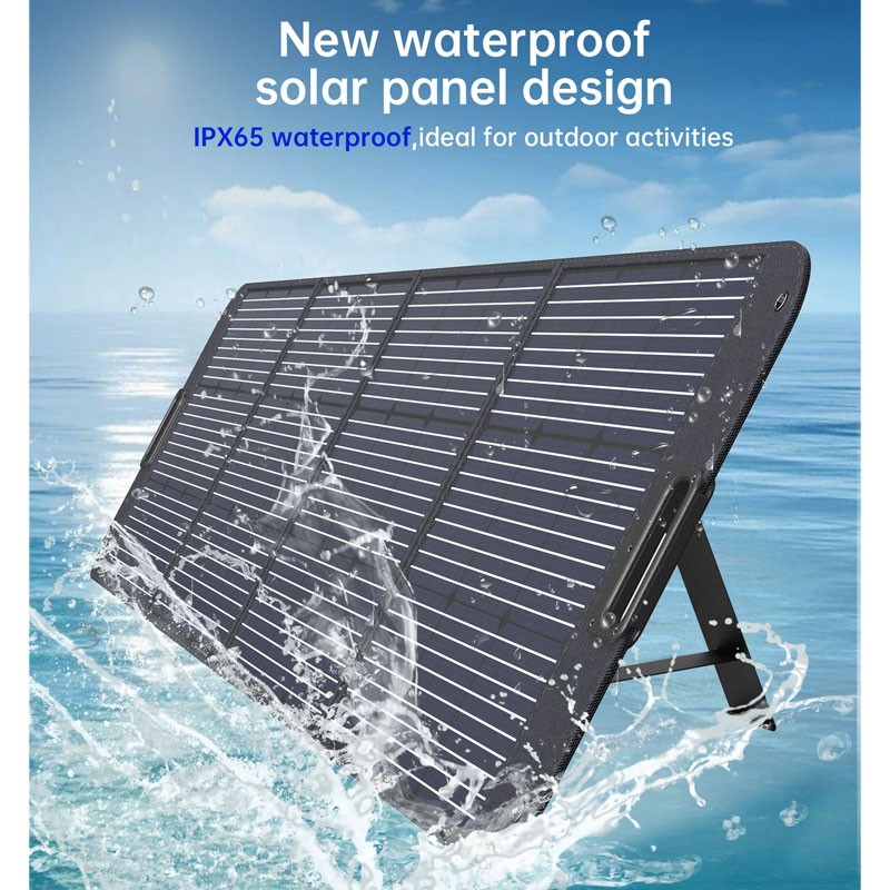 Choetech 120W foldable solar panel charger portable for outdoor and camping use-36604