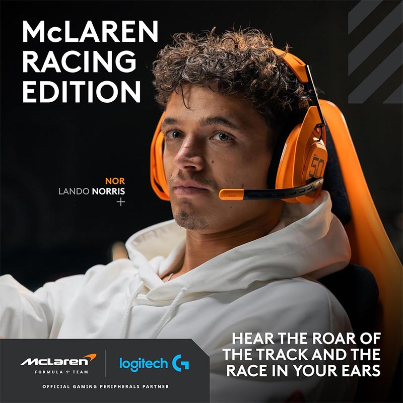 Logitech Astro A50 X McLaren Edition Wireless Gaming Headset And Base Station-35761