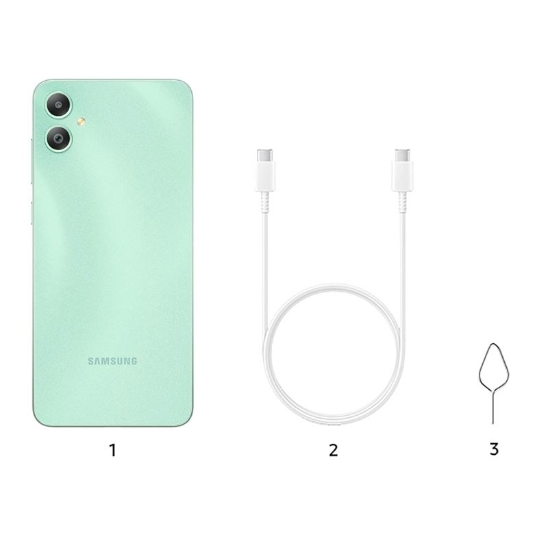 Samsung Galaxy M05, 4GB RAM, 64GB Storage, 50MP Dual Camera, 6.7 Inch HD Plus Display, 5000mAh Battery, 25W Fast Charging, Dual SIM, Android Smartphone, Mint Green-30507
