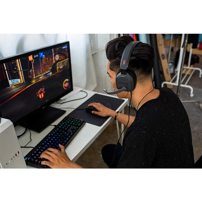 Astro A10 Wired Gaming Headset For PlayStation Black with Red-35743