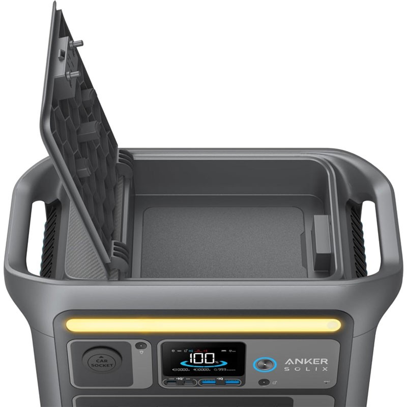 Anker SOLIX C800 Portable Power Station, 768Wh LFP Battery, 1200W Output, Camping Light System, Smart App Control – A1755311-36560