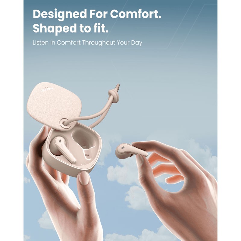 Moxedo S4, Bluetooth 5.4, ENC Technology, 7 Hours Playing Time, Touch Control, 300 mAh Charging Case With Built In 4 Powerful Microphones, True Wireless Earbuds, Beige, MX-TWS013-BG-28589