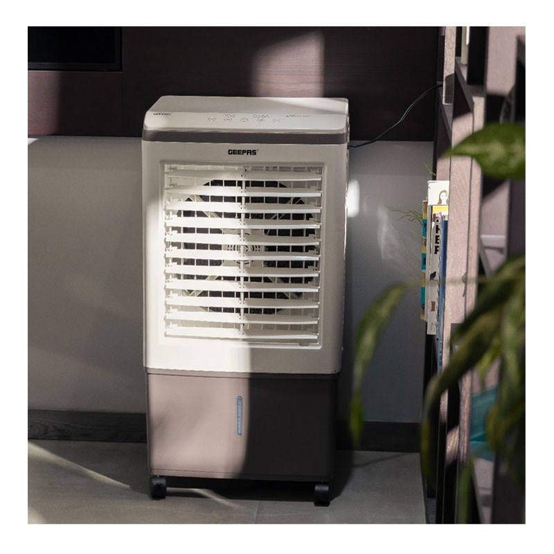 Geepas, 4 In 1 Personal Mobile Mini Air Conditioner, Fan, Humidifier With Multicolour LED Lights, 3 Speed Air Cooling Fan With USB, Desktop Cooling Fan, Portable Air Cooler, GAC16018UK-28708