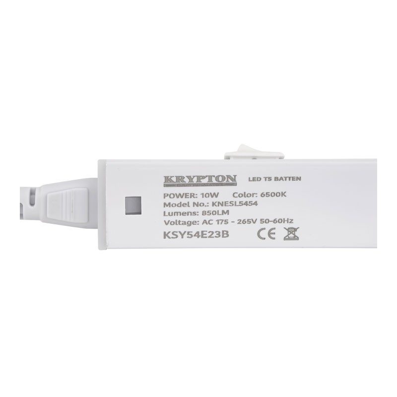 Krypton T5 Energy Saving Batten Light, Slim Design, 20W, 850 Lumens And 6500K Color Temperature, KNESL5454-32510